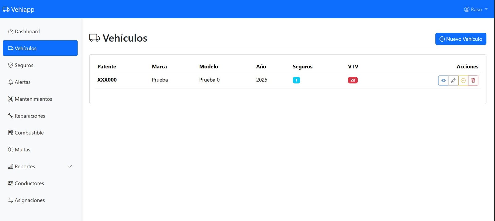 Gestión de Vehículos